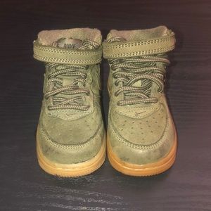 Green Nike air forces